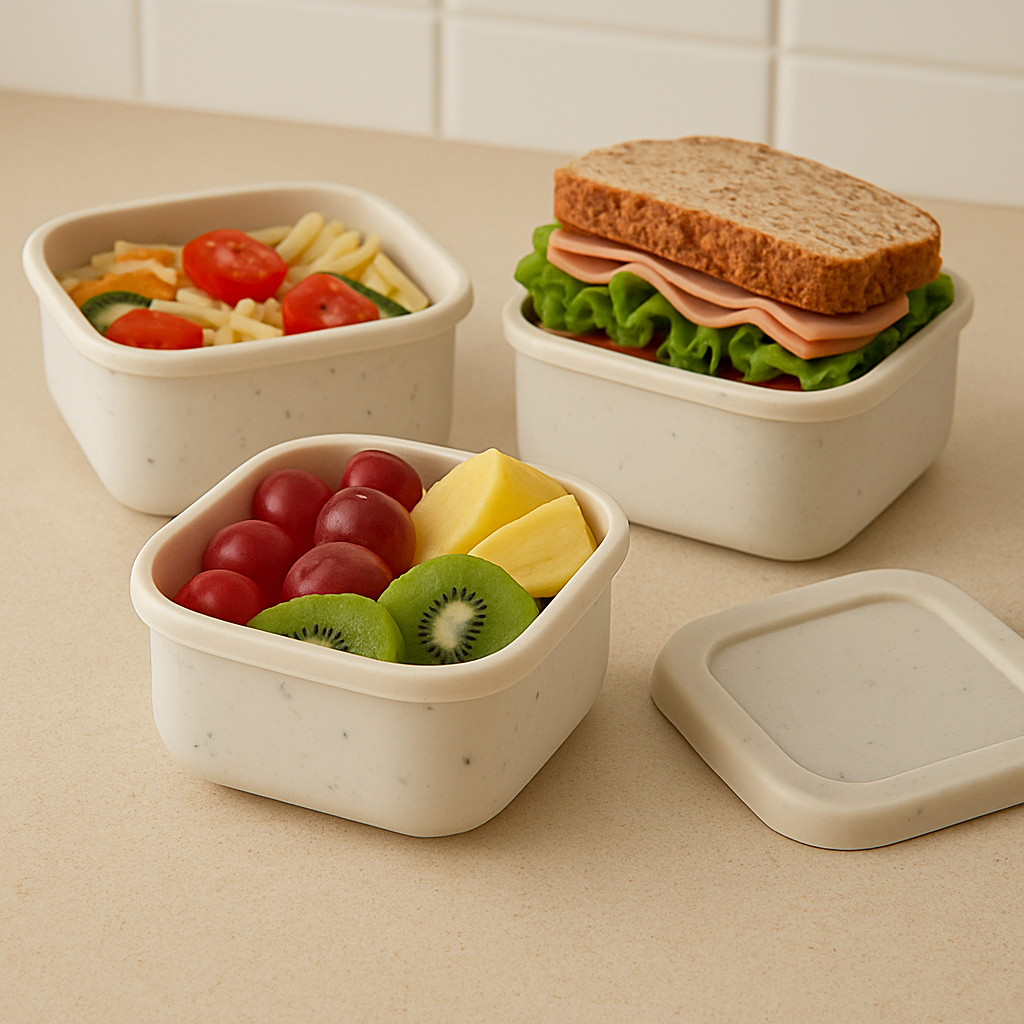 OmniSora StackMate™ – 3-Piece Silicone Food Container Set