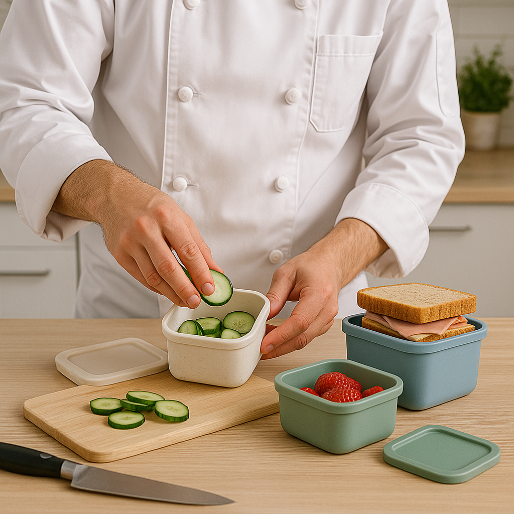 OmniSora StackMate™ – 3-Piece Silicone Food Container Set