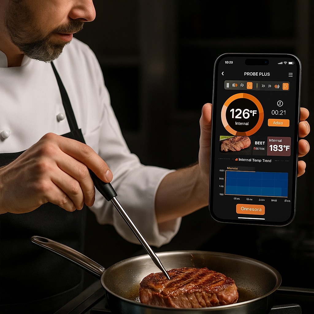 OmniSora Smart Wireless Meat Thermometer – T Model