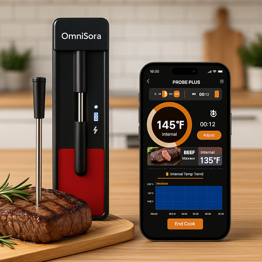 OmniSora Smart Wireless Meat Thermometer – T Model
