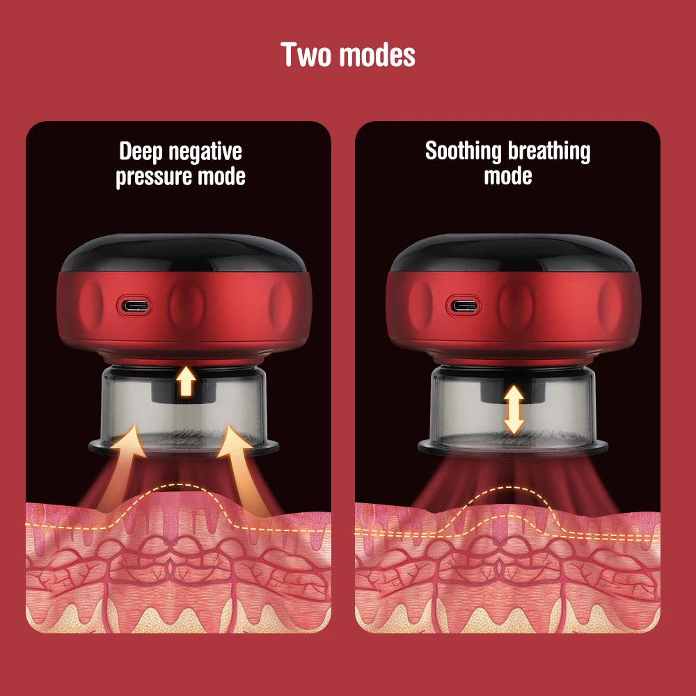 Professional 6-Level Suction Cupping Massage Machine with 12 Adjustable Gears for Anti-Cellulite Treatment