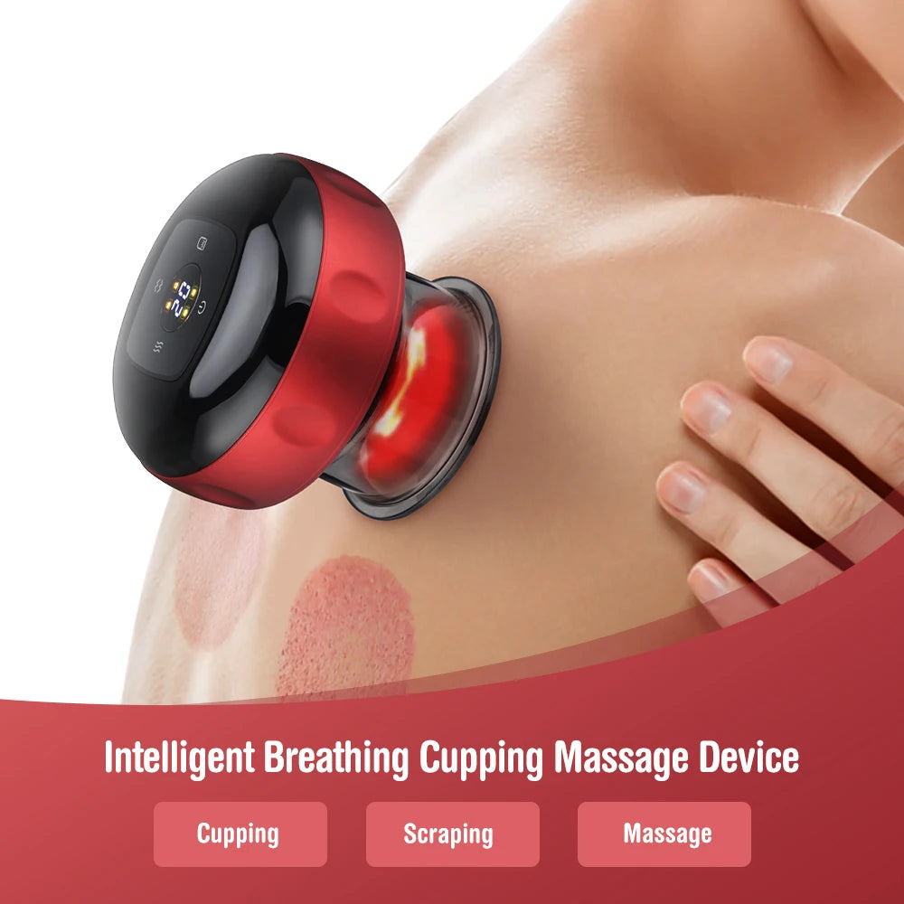 Professional 6-Level Suction Cupping Massage Machine with 12 Adjustable Gears for Anti-Cellulite Treatment